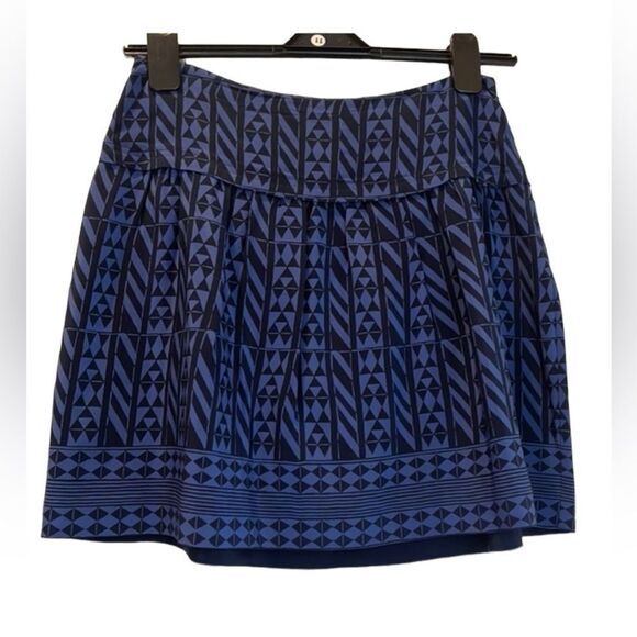 Madewell Silk Geometric Skirt - Picture 1 of 7